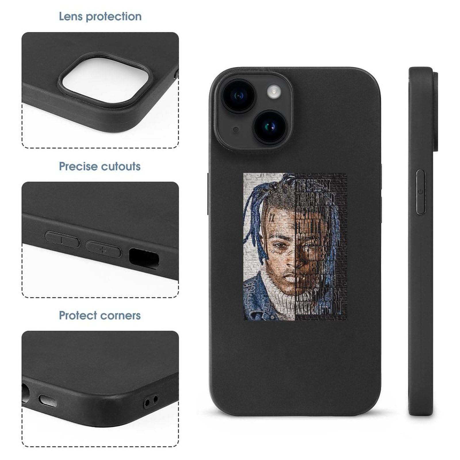 iPhone15ケース Amazon.co.jp: XXXテンタシオン XXXTentacion iPhone 15 ケース Black